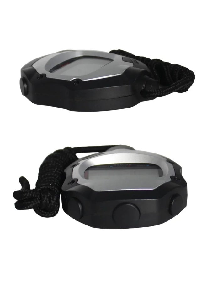 ساعة إيقاف رياضية رقمية مع شاشة LCD كبيرة، مقاومة للصدمات، مزودة ومنبه وتقويم - مثالية للمدربين، الحكام، والتمارين الرياضية - Image 5